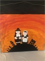 Painting on Canvas Halloween Thanksgiving Themed