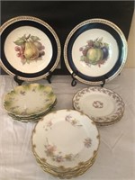 Porcelain Plates, 2 by Elite France, Ducal England