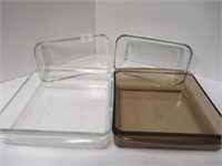 4 Pyrex Glass Baking Dishes