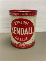 Kendall Grease Can with contents