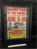 Hampton 100 years Centennial poster