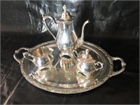 Rogers and sons Victorian Rose Silverset