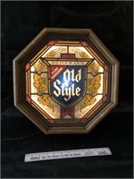 Old style lighted beer sign