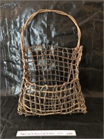 Rustic twig basket
