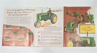John Deere 1957 "20 Series" 2 page fold out