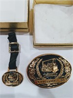 2X - Set of 2 Cat Watch Fob and Buckle Limited Ed.