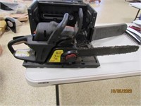Craftsman 18” chainsaw with case, turns over
