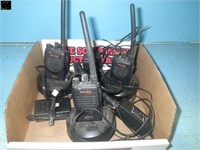 3 mag-one VHF portable radio w/chargers