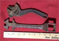 Lot of 2 Antique Wrenches Wescott Keystone Mfg.