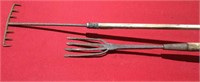 Antique Eel Speer & Oyster Rake