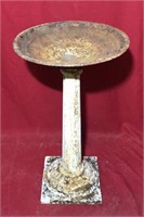 2-Part Iron Bird Bath