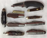 Lot of 10 Pocket Knives