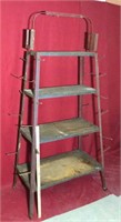 Antique Rolling Store Display Rack