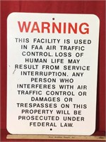 FAA Warning Sign