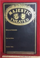 Majestic Theater Chalk Board Bulletin