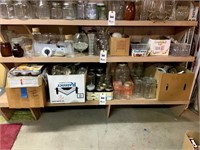 Shelf of Canning Jars, Some New