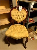 Vintage Occasional Chair w/ Gold Crushed Velvet
