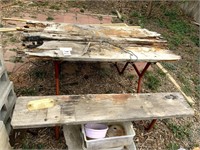 Metal Picnic Table Frame, Needs Wood