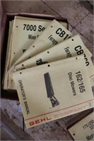 Box of Gehl Operator Manuals