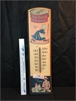 Wooden Old Dutch Cleanser Thermometer