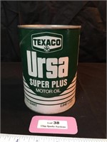 Vitnage Texaco Ursa Super Plus Empty Oil Can