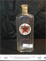 Old Glass Bottle with Texaco Logo