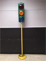 Vintage Restored Working Stop Light Approx 8ft