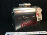 Coca-Cola Metal Lunchbox w/Coke Bottle Handle