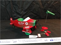 Texaco Sky Chief Pedal Car Airplane w/Accessories