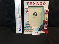 Texaco Gas Station Visible Pump Picture Frame