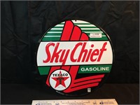 Texaco Sky Chief Gasoline Metal Sign