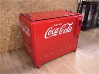 Vintage Restored Coca-Cola Chest Cooler Read