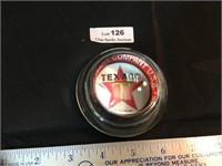 Texaco Star Logo Glass Paperweight
