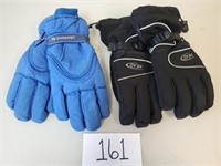 2 Pairs Men's Winter Gloves - Size Large