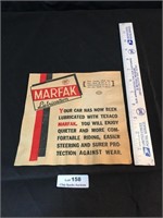 Vintage Texaco Marfak Lubricant Napkin