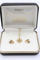 Black Hills 10K Gold Ladies Earring & Necklace Set