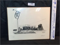 Texaco Limited Edition 3/50 Artist Signed Print