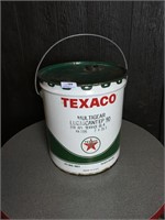 Vintage Large Texaco Lubricant Can w/Lid