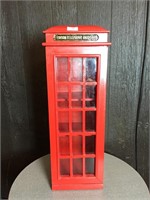 London Telephone Booth Heavy Wooden Cabinet