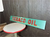 Original Texaco Oil Plastic Letters Mounted Disply