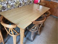 Bamboo Kitchen table with Chairs