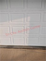 9' x 7' insullated white garage door w/ hardware