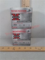 2 boxes 20 gauge shotgun ammo ammunition