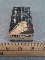50 rds sellier & bellot fmj 9mm luger ammo