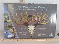 New Euro deer welcome sign