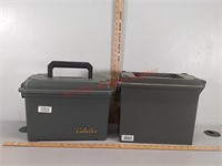 2- plastic ammo cans