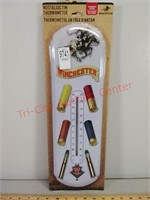 New Winchester shotgun metal thermometer