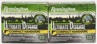 40 Rounds Remington Ultimate Defense .380 Auto