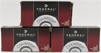 150 Rounds Of Federal Champion 9mm Luger Ammo