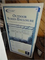 Suncast outdoor screen enclosure